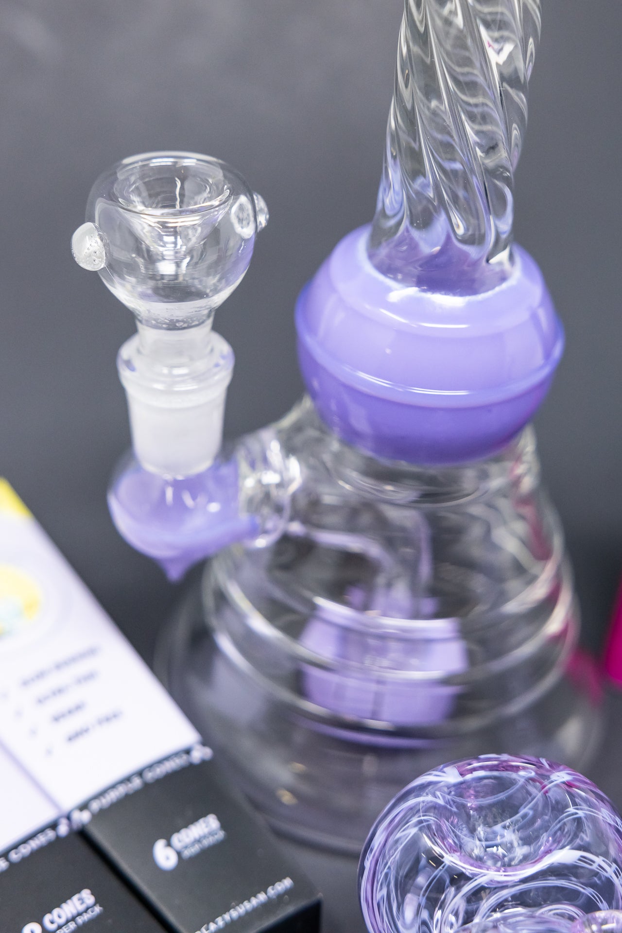 8" Purple Twisted Stoner Combo Set