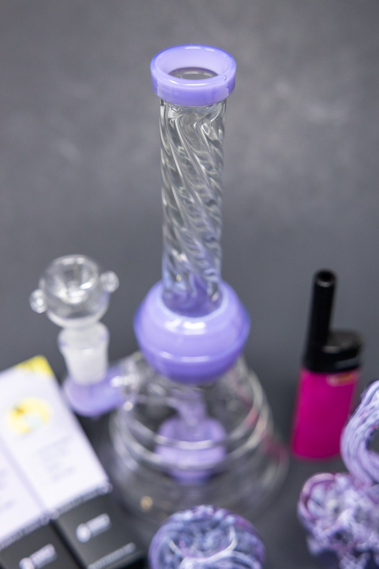 8" Purple Twisted Stoner Combo Set