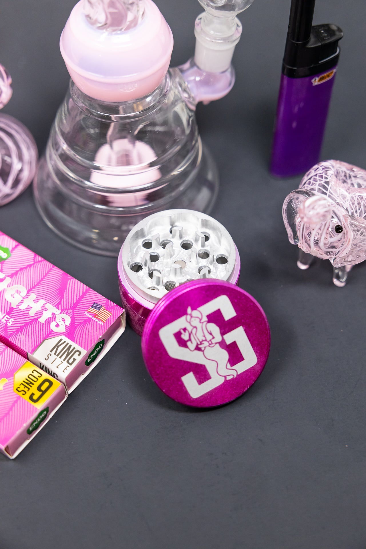 8" Pink Twisted Stoner Combo Set StonedGenie.com