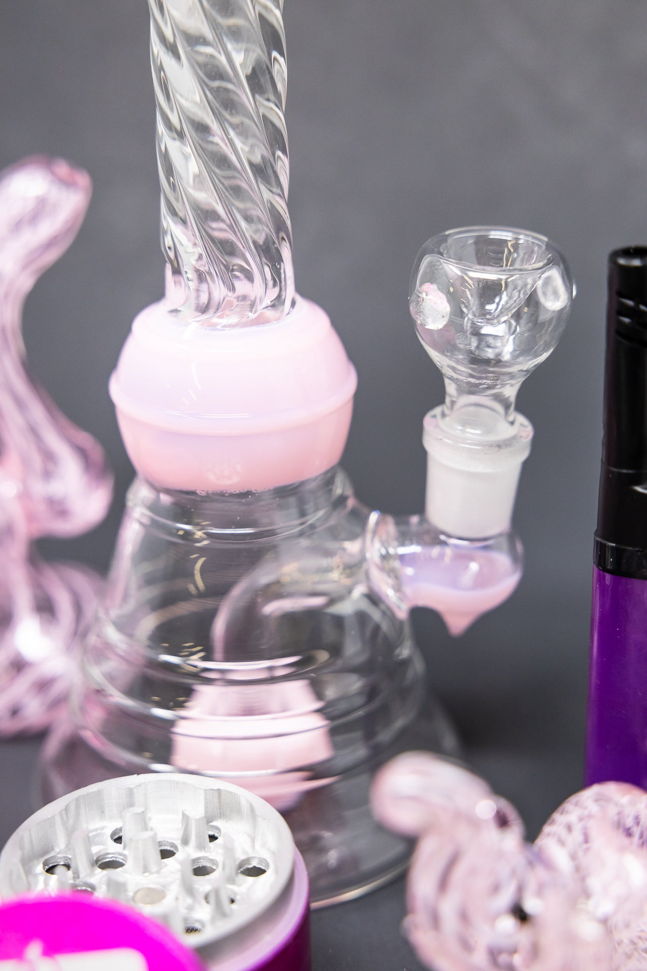 8" Pink Twisted Stoner Combo Set StonedGenie.com