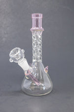 7" Pink Twisted Devil Bong