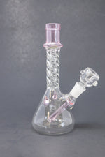 7" Pink Twisted Devil Bong