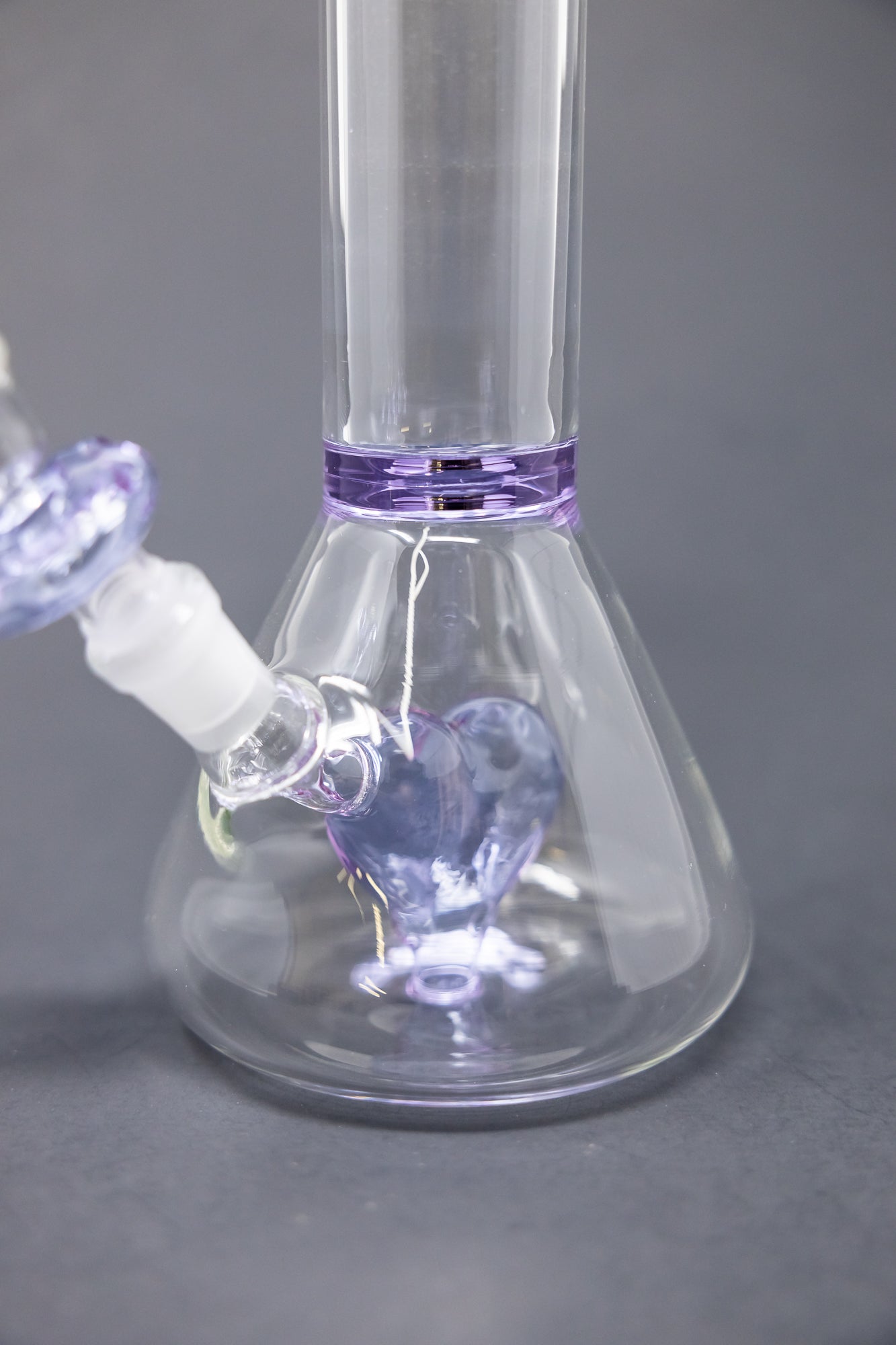 8" Purple Heart Beaker Bong