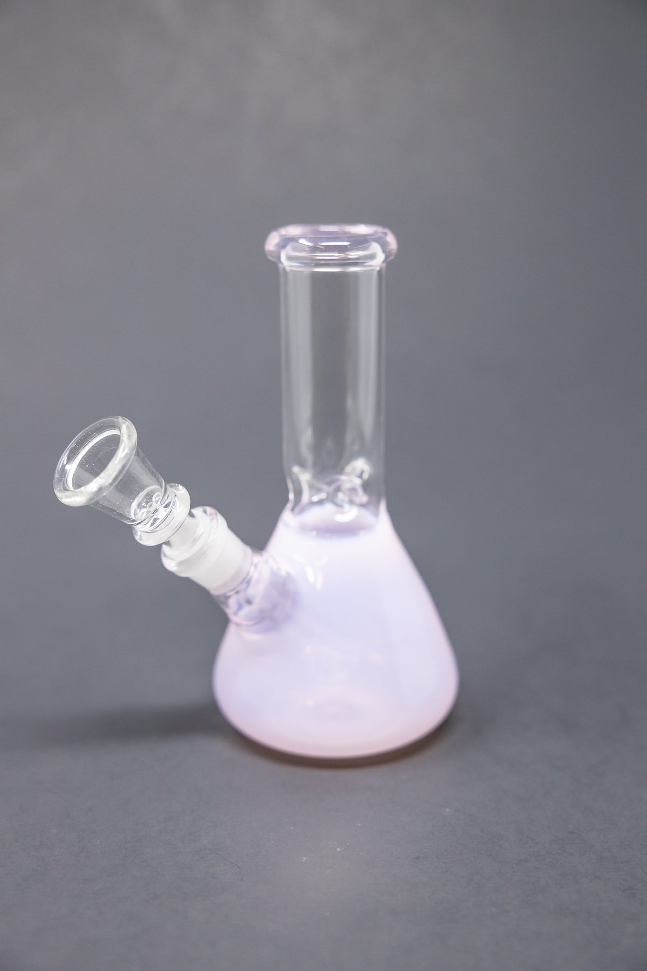 6" Pink Iridescent Beaker Bong w/ Ice Catcher