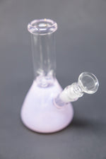 6" Pink Iridescent Beaker Bong w/ Ice Catcher