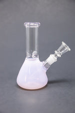 6" Pink Iridescent Beaker Bong w/ Ice Catcher