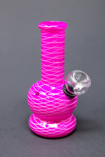 5" Pink Round Mini Bong