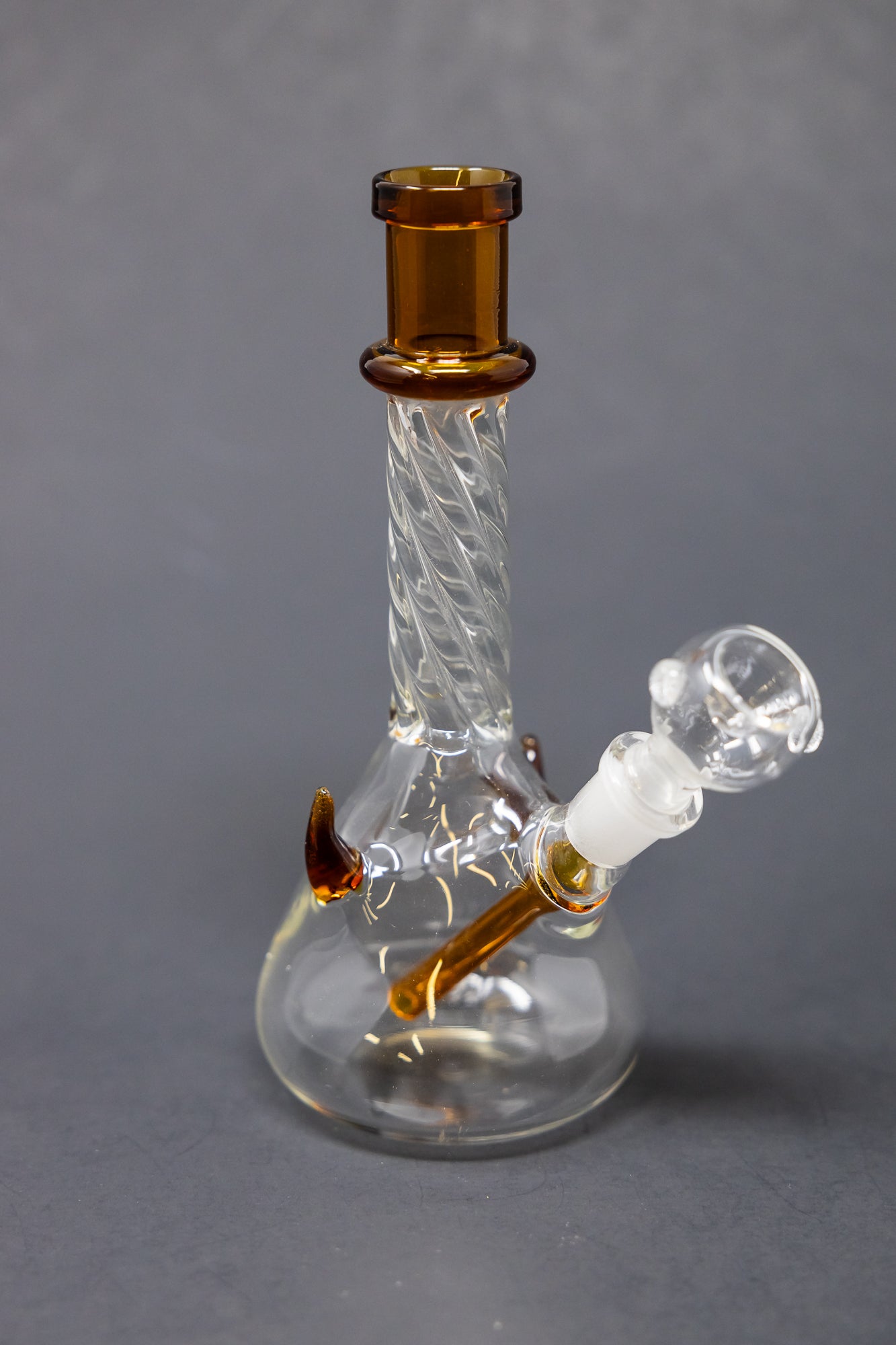 7" Dark Amber Devil Bong