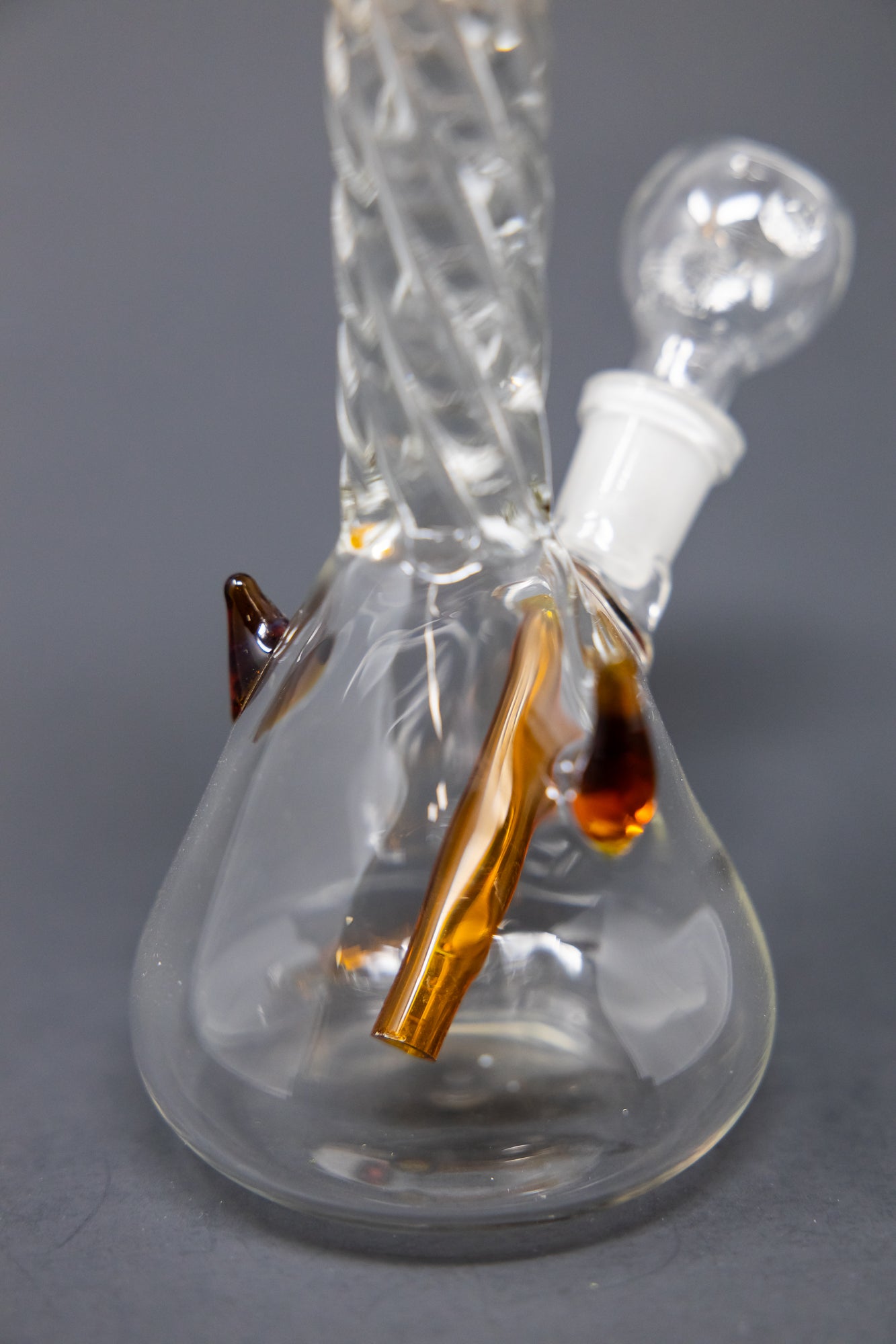 7" Dark Amber Devil Bong