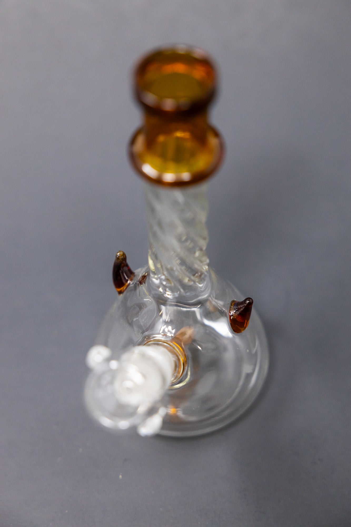 7" Dark Amber Devil Bong