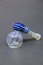 7" Blue Fumed Hammer Bubbler