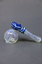 7" Blue Fumed Hammer Bubbler