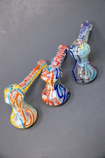 7" Fumed Hammer Bubbler - Assorted Colors