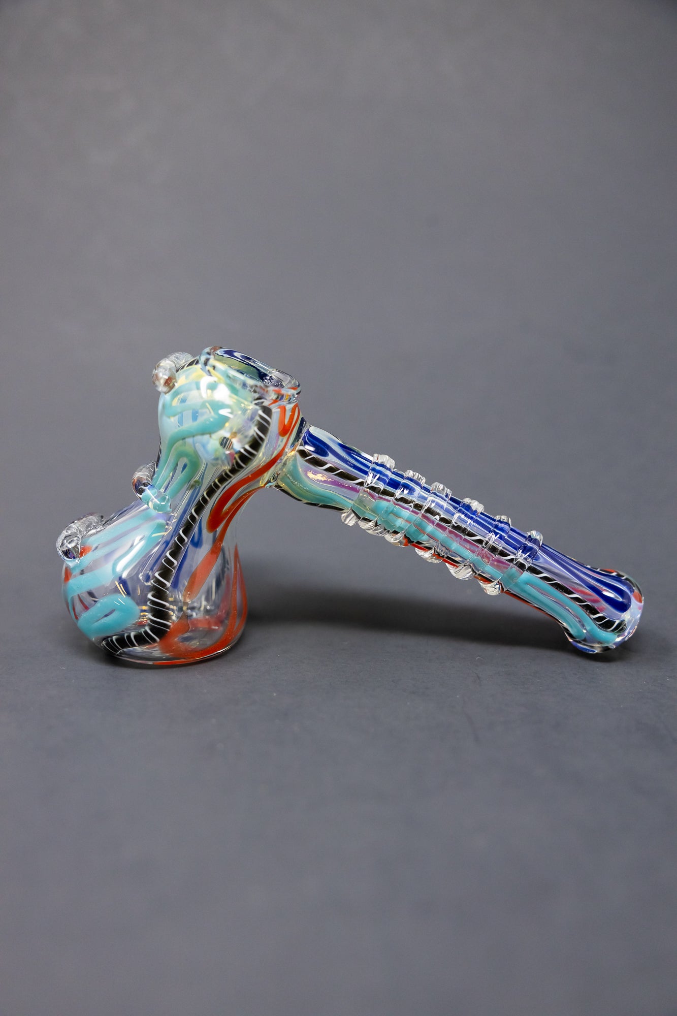 7" Fumed Hammer Bubbler - Assorted Colors