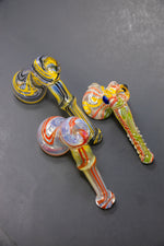 7" Fumed Hammer Bubbler - Assorted Colors