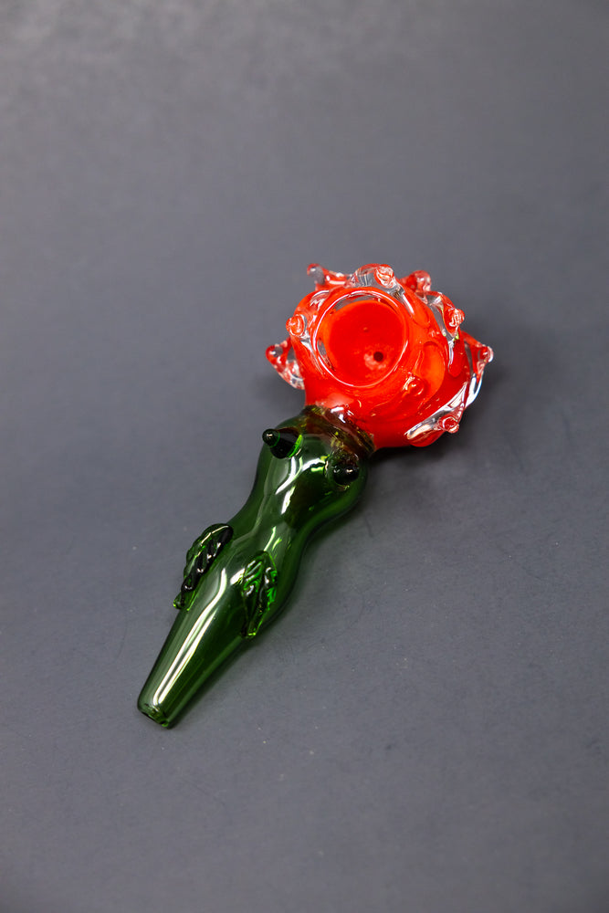 5" Red Rose Hand Pipe