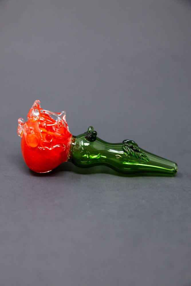 5" Red Rose Hand Pipe