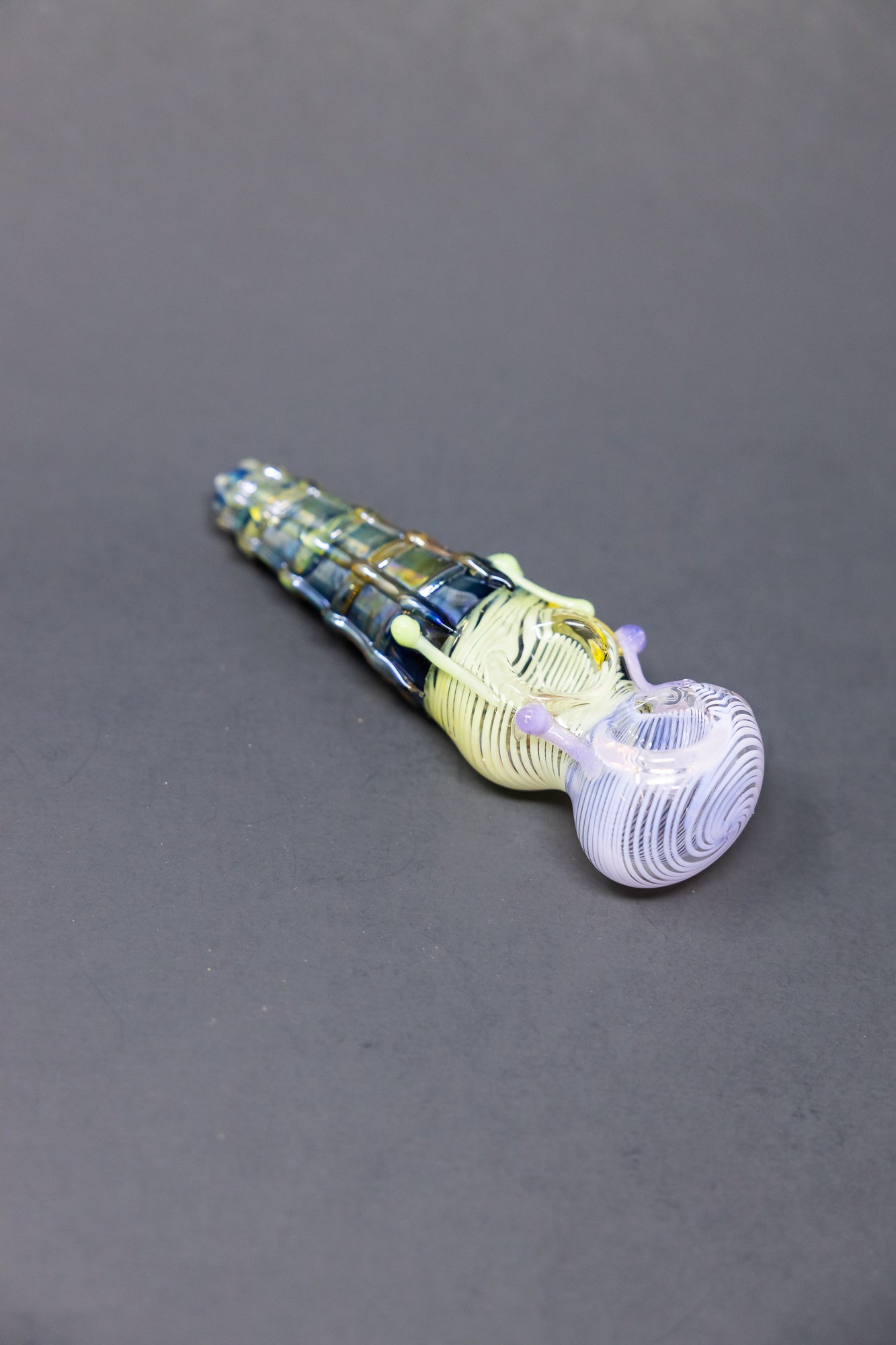 5" Purple Double Bowl Ice Cream Glass Pipe StonedGenie.com