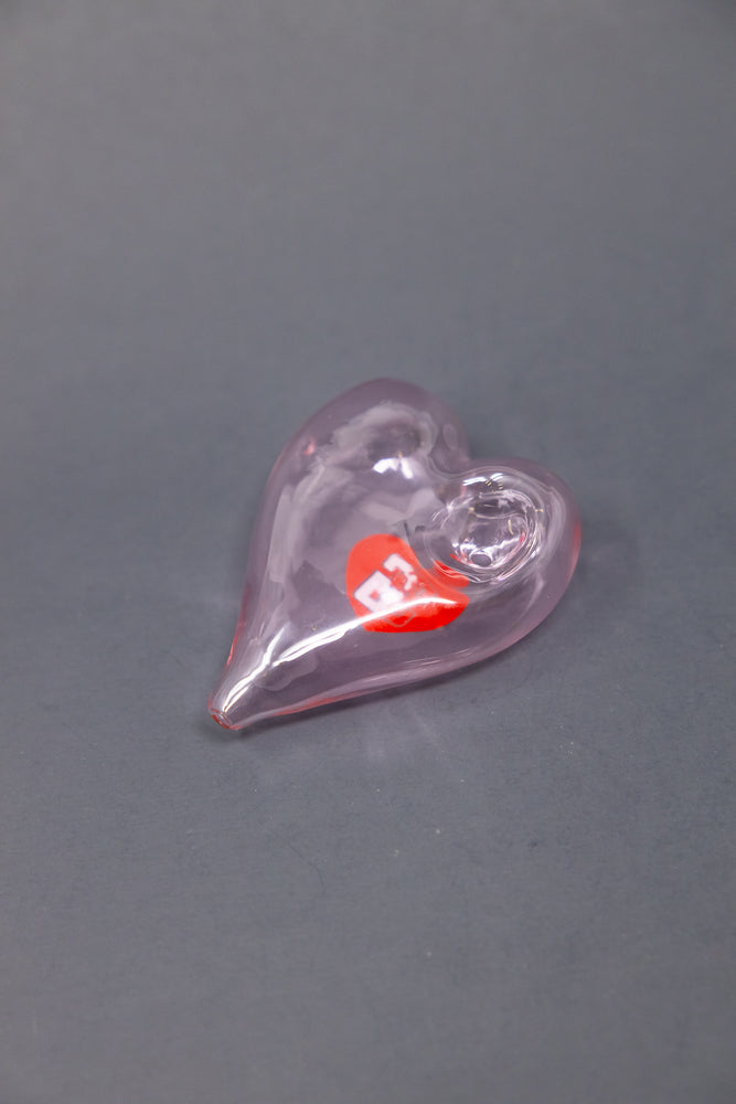 3.5" SG Pink Heart Pipe