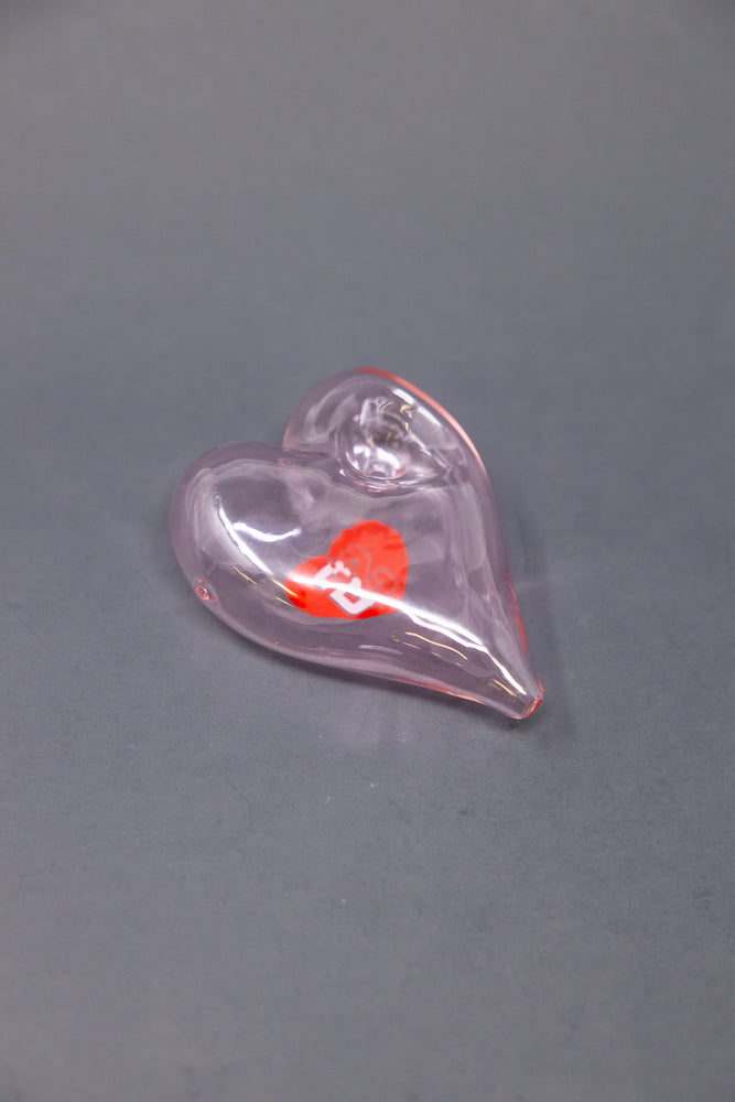 3.5" SG Pink Heart Pipe