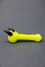 5" Lime Green Devil Hand Pipe