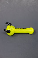 5" Lime Green Devil Hand Pipe