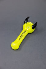 5" Lime Green Devil Hand Pipe