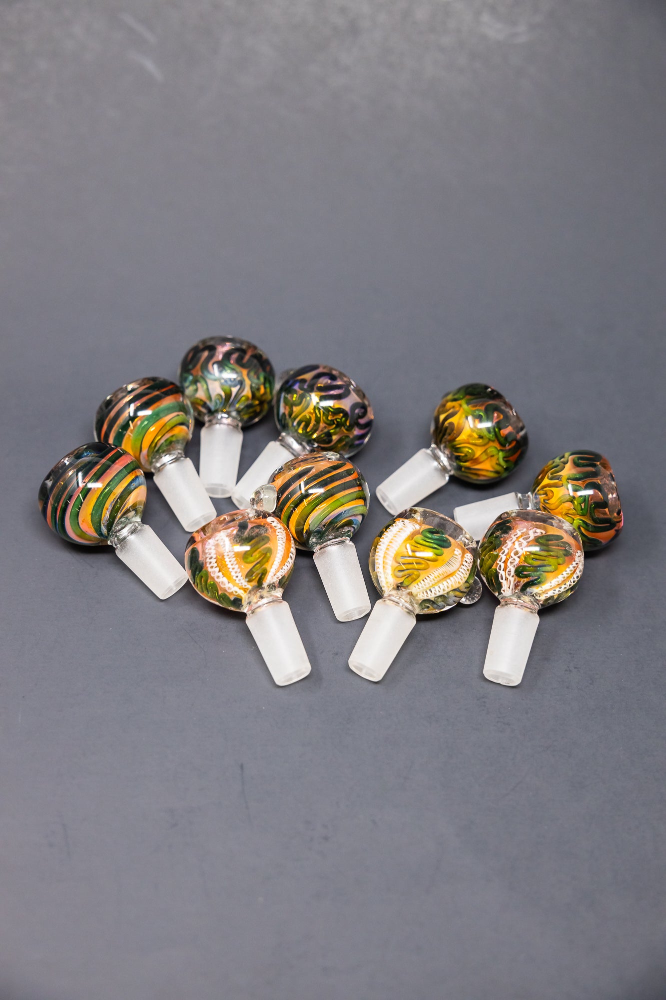 Thick Black Swirl Bowl -  10 pc Bundle