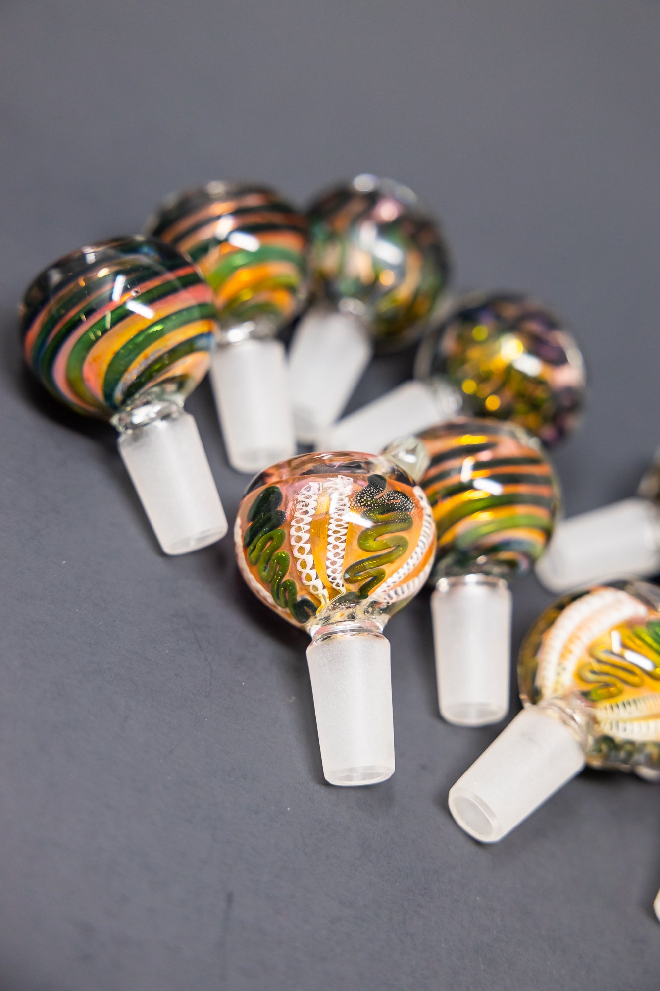 Thick Black Swirl Bowl -  10 pc Bundle