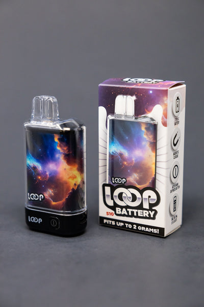 Loop 510 Thread Discreet Battery - Galaxy Design StonedGenie.com Loop 510 Thread Discreet Battery - Galaxy Design StonedGenie.com