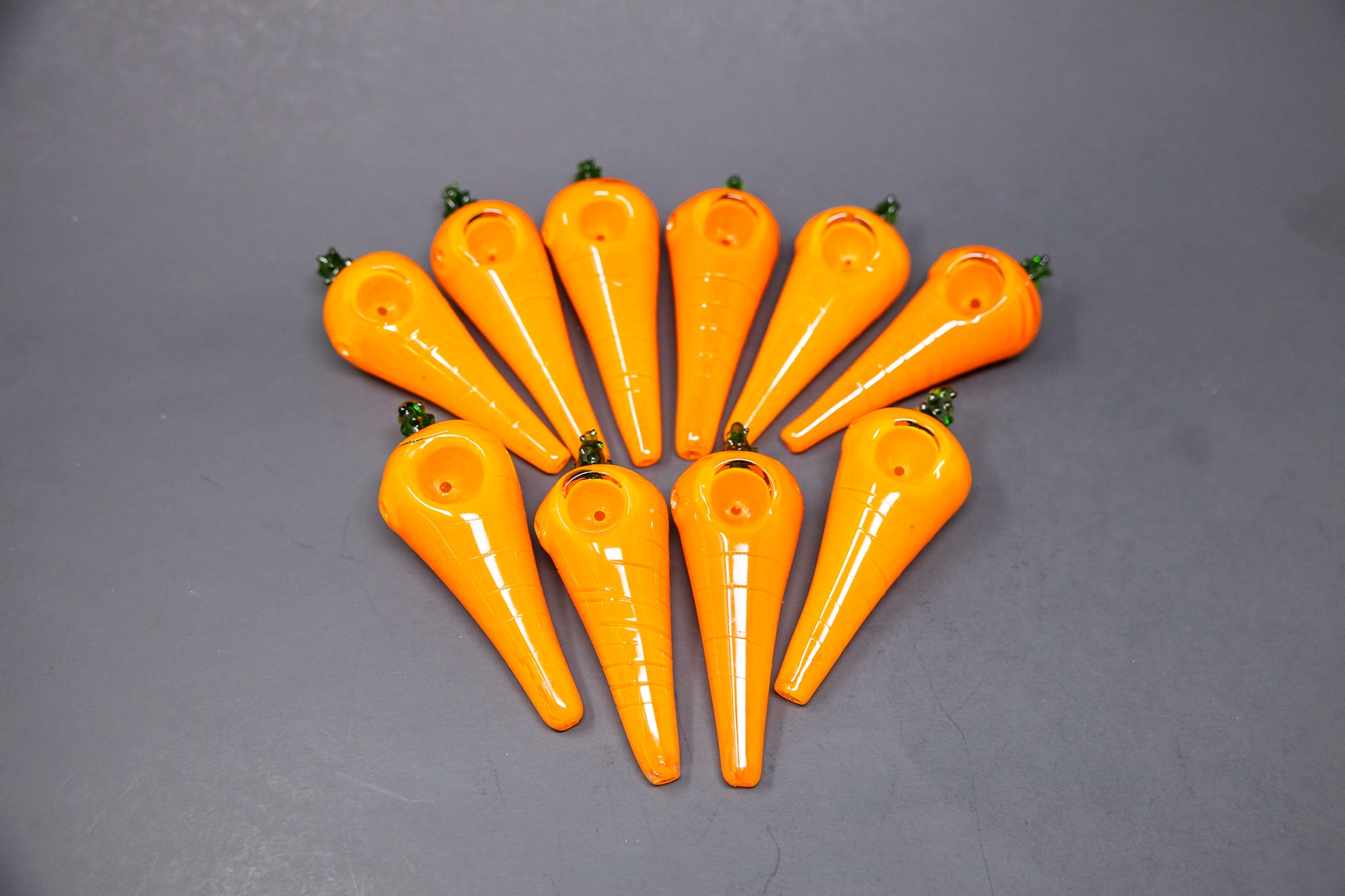 4" Carrot Hand Pipes  - 10 Pc Bundle