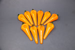 4" Carrot Hand Pipes  - 10 Pc Bundle