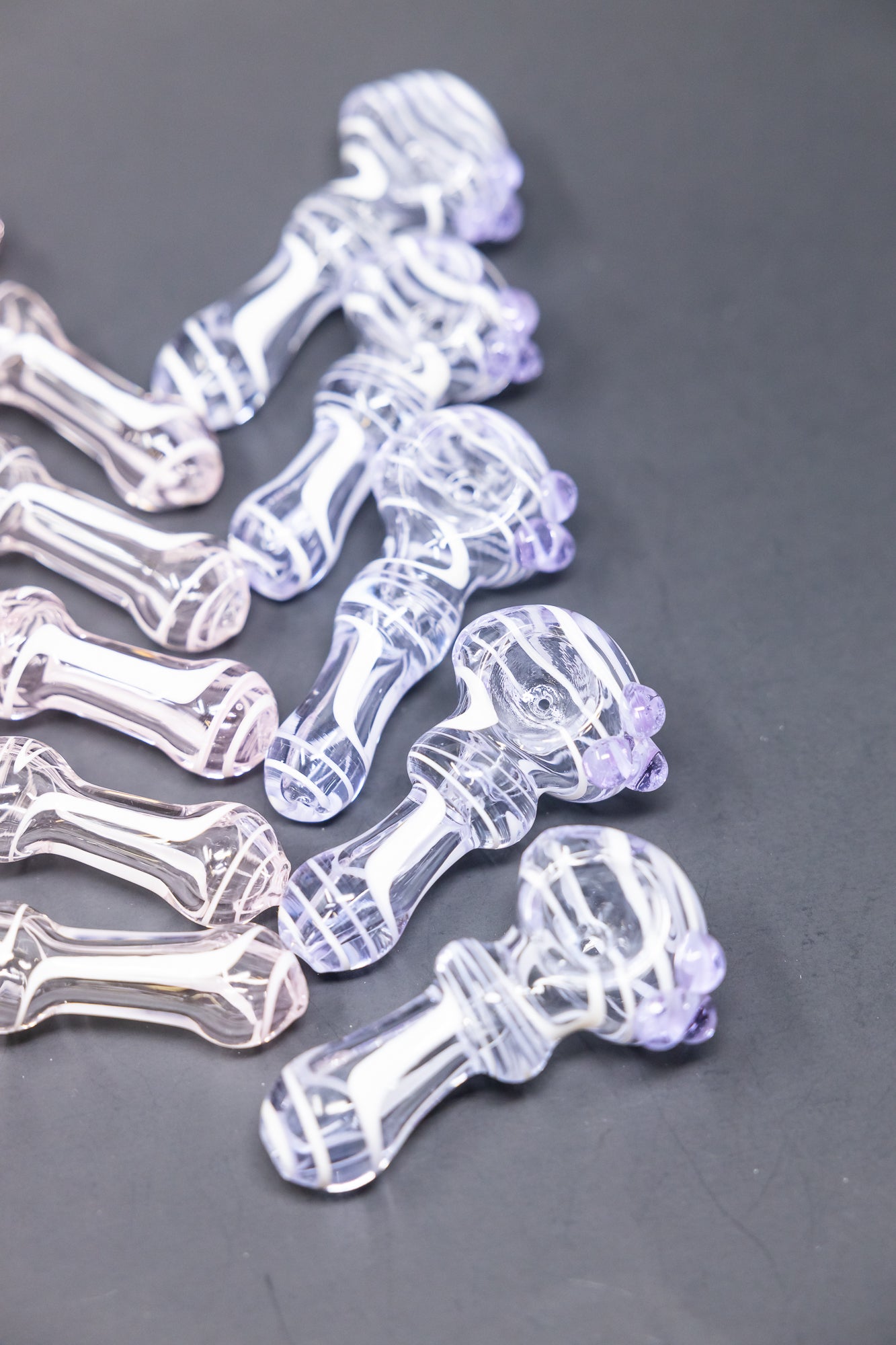 4" Purple/Pink Swirl Hand Pipe - 10 pc Bundle StonedGenie.com