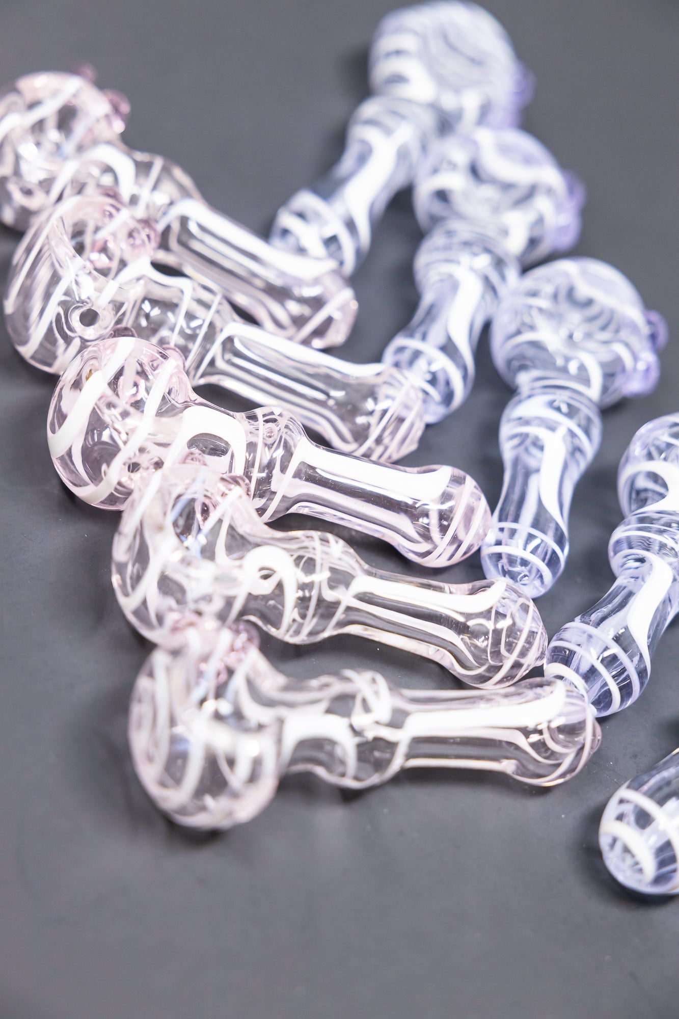 4" Purple/Pink Swirl Hand Pipe - 10 pc Bundle StonedGenie.com