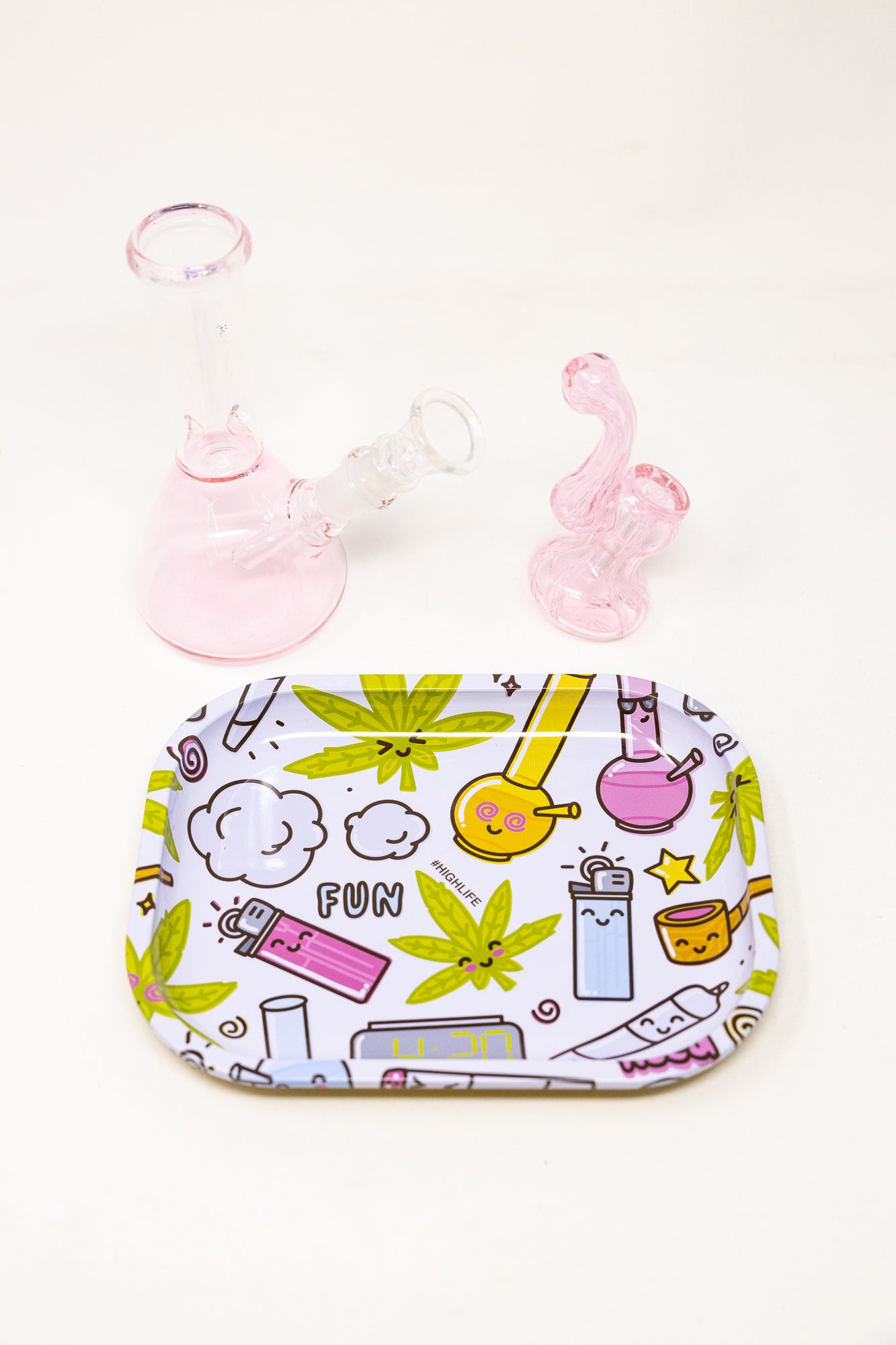 6" Pink Cute Stoner Combo