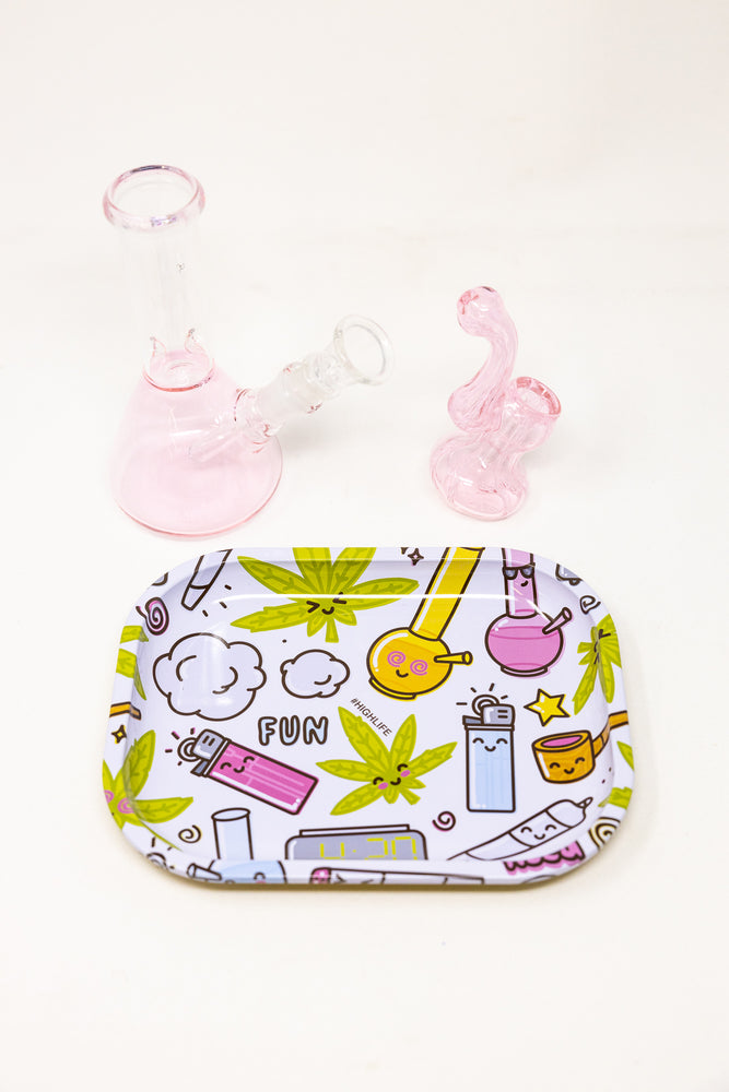 6" Pink Cute Stoner Combo
