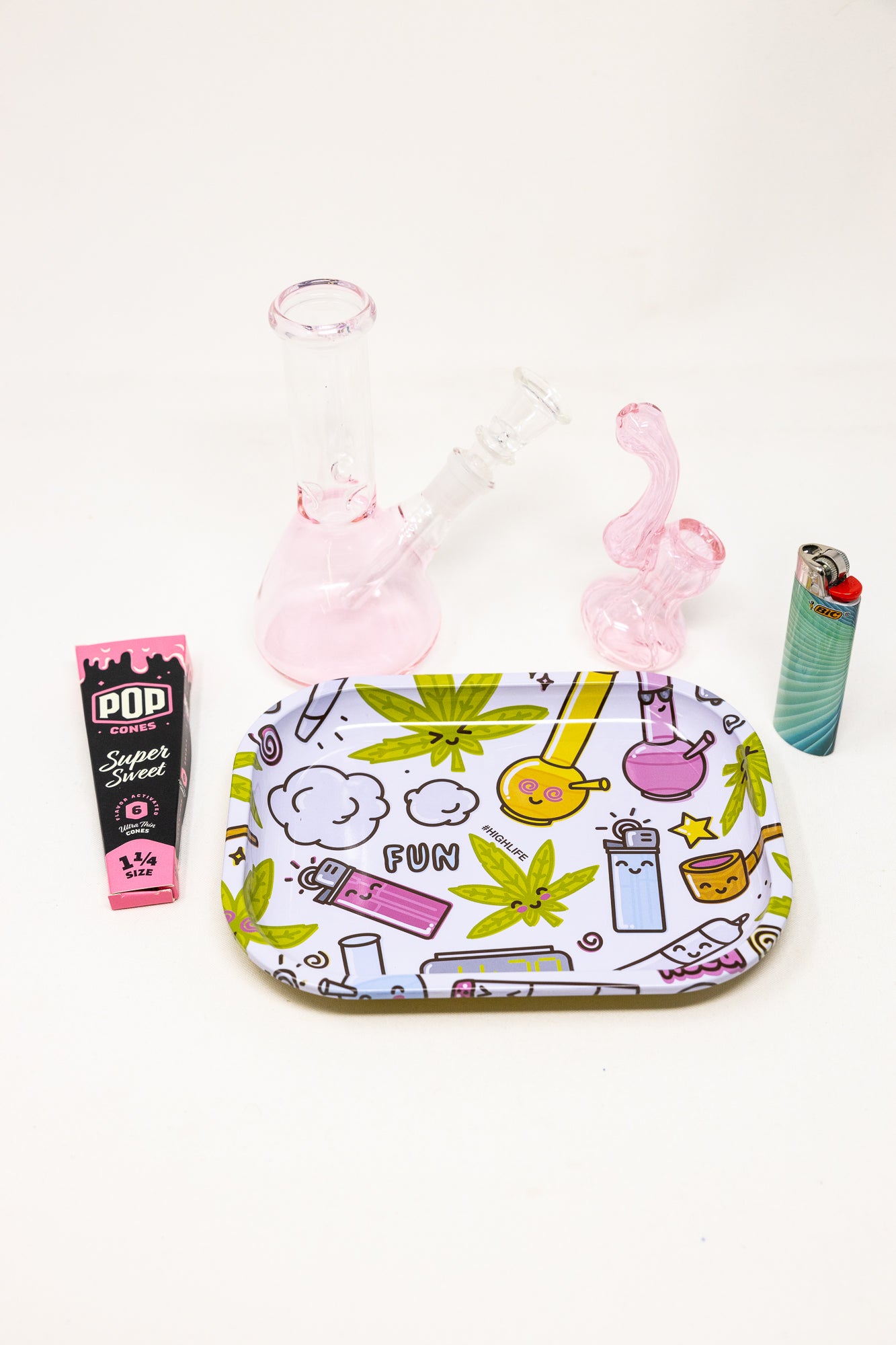 6" Pink Cute Stoner Combo