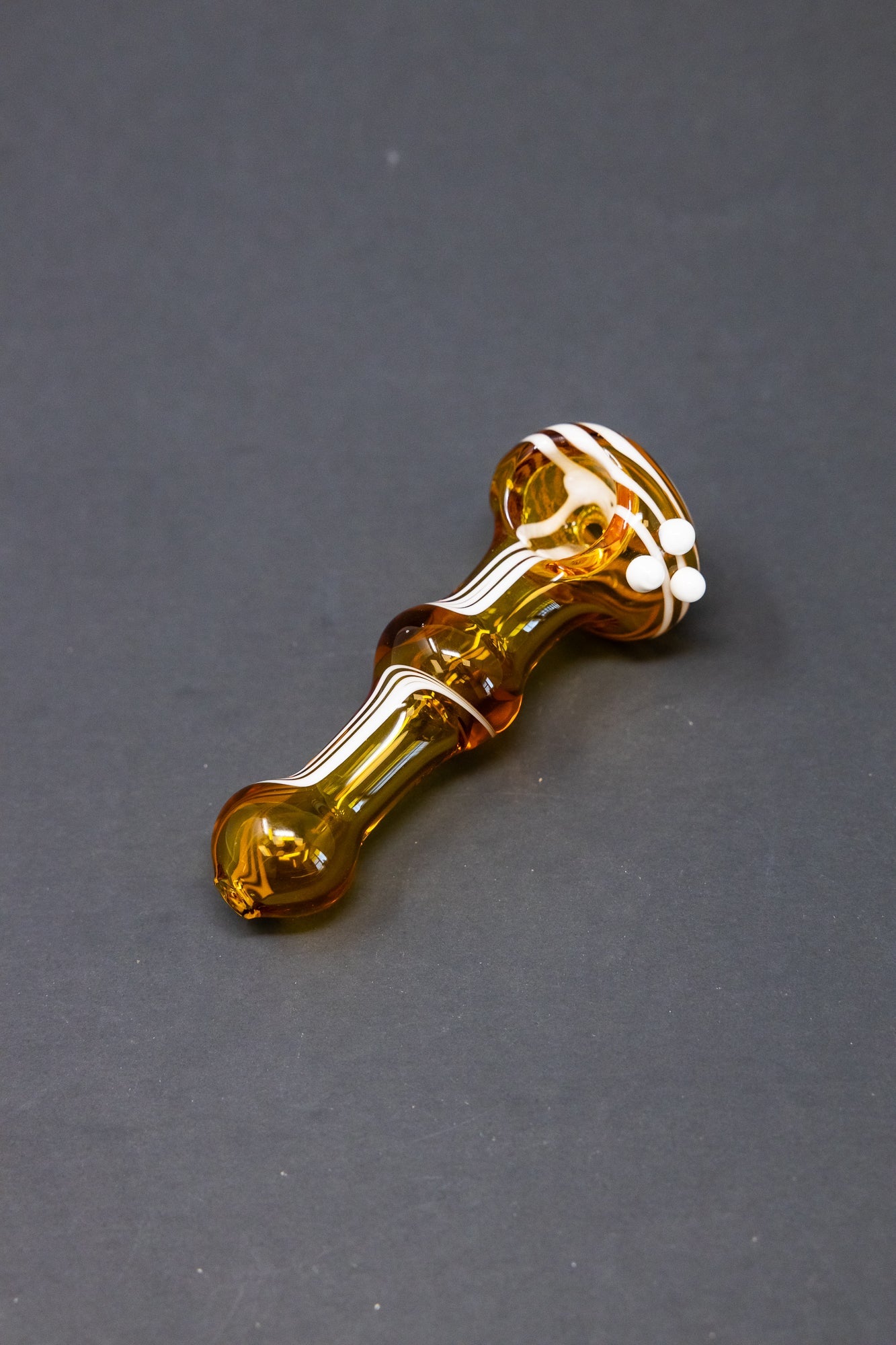 4" Amber Swirl Hand Pipe StonedGenie.com