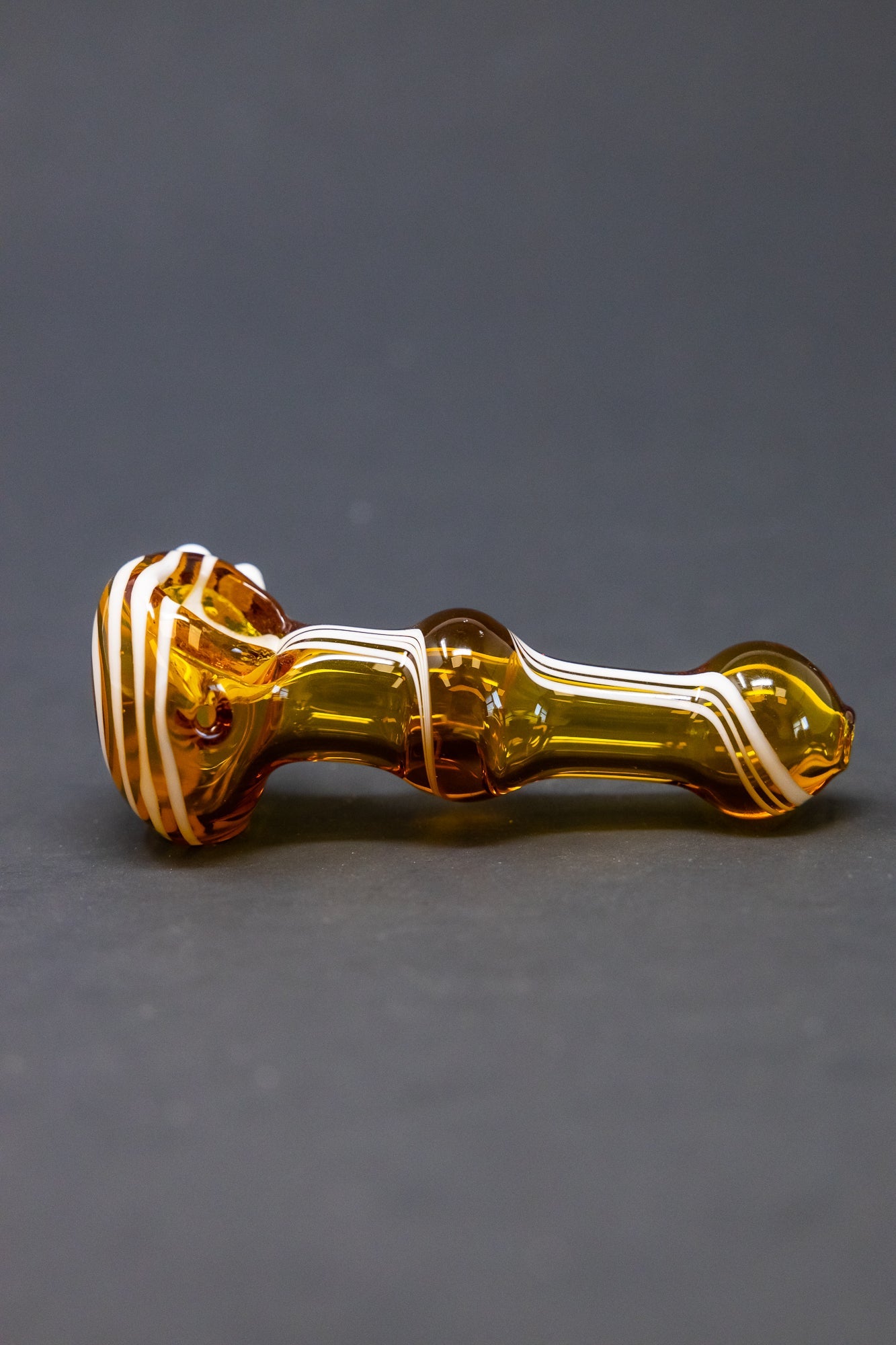 4" Amber Swirl Hand Pipe StonedGenie.com