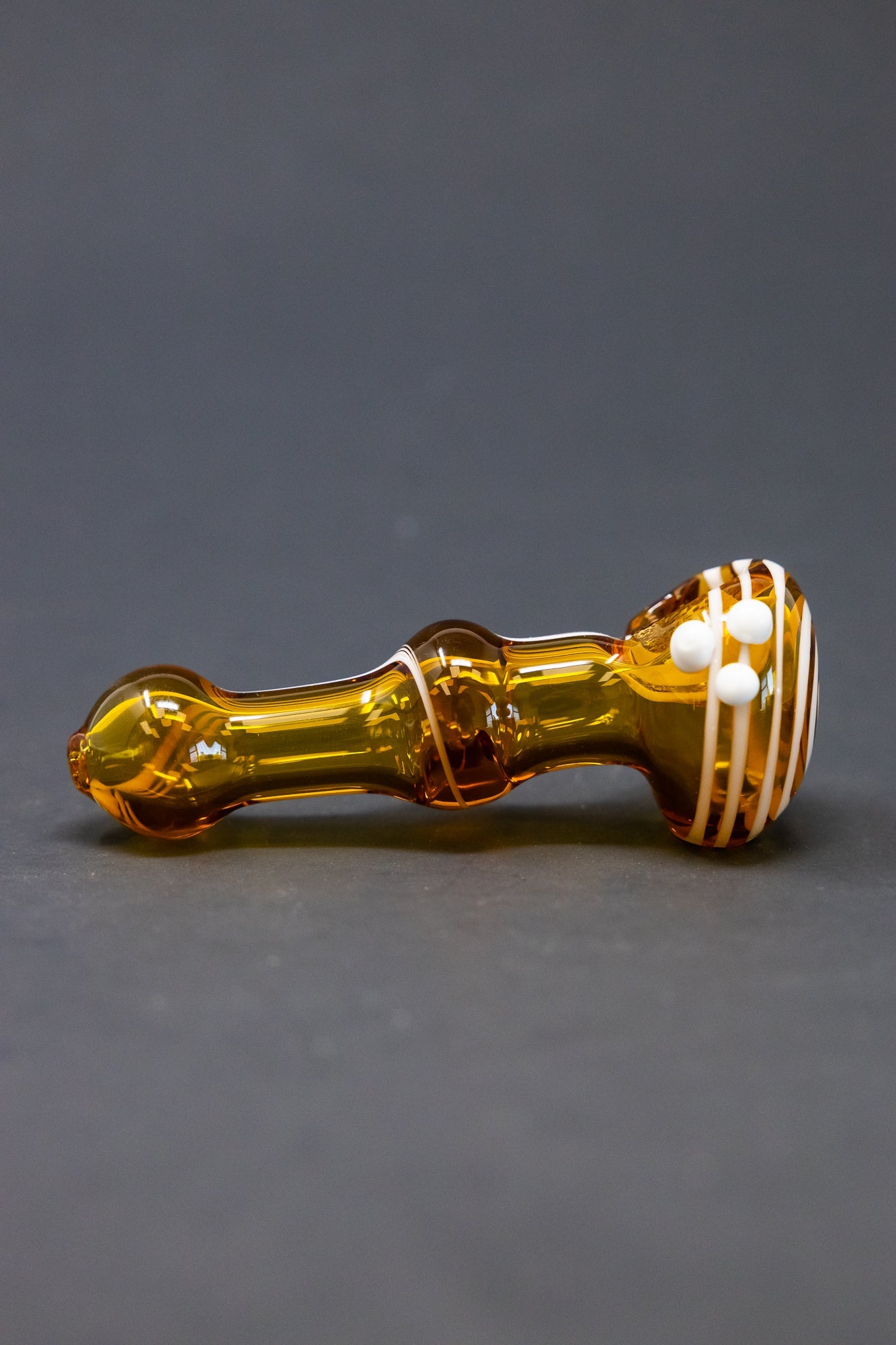 4" Amber Swirl Hand Pipe StonedGenie.com