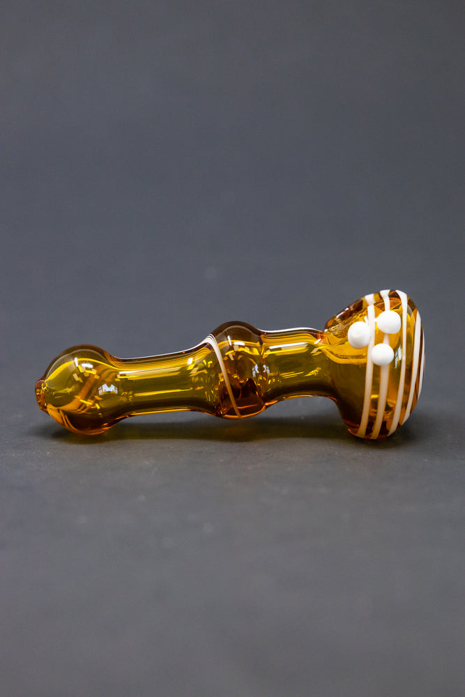 4" Amber Swirl Hand Pipe