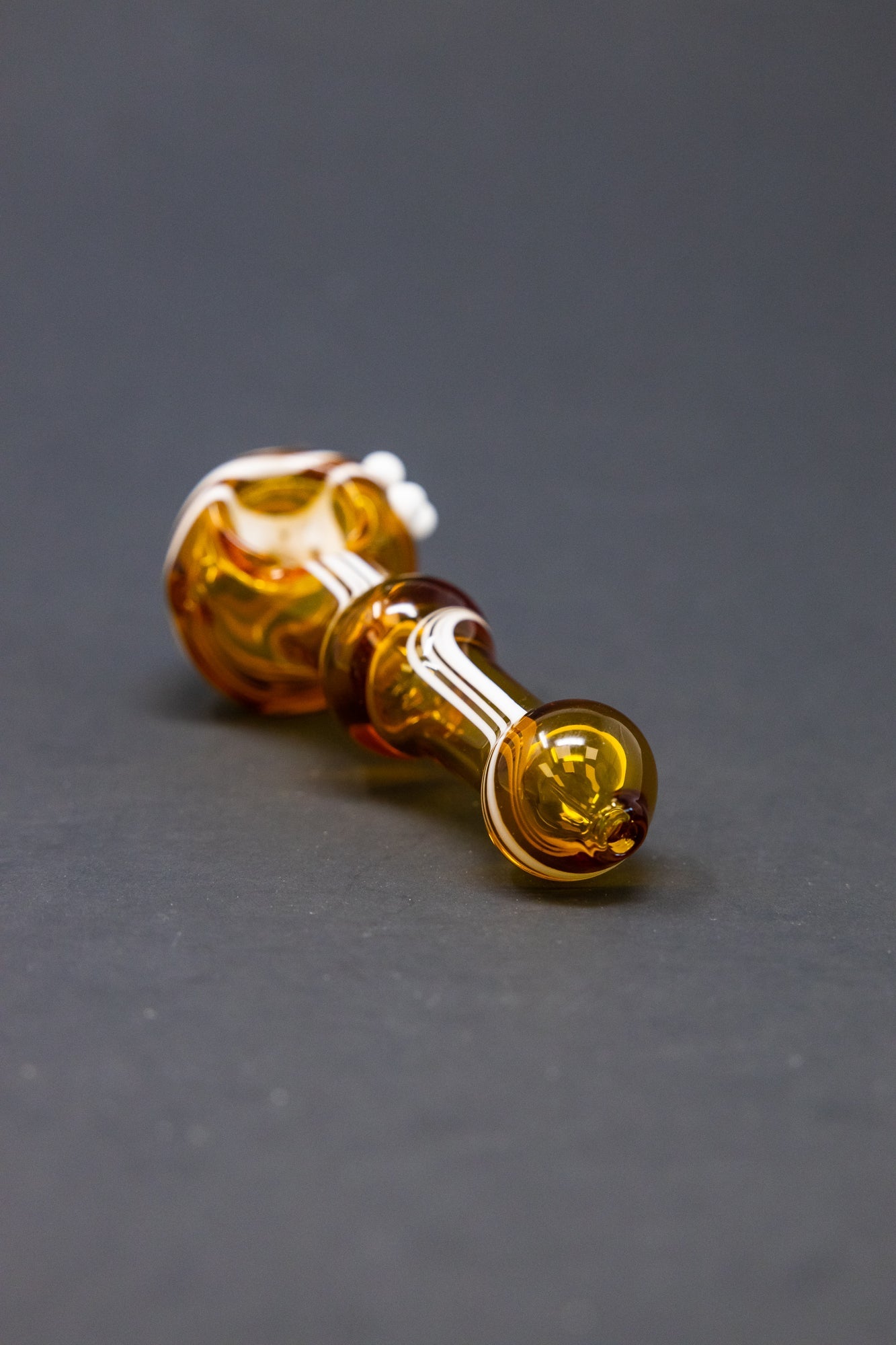4" Amber Swirl Hand Pipe StonedGenie.com