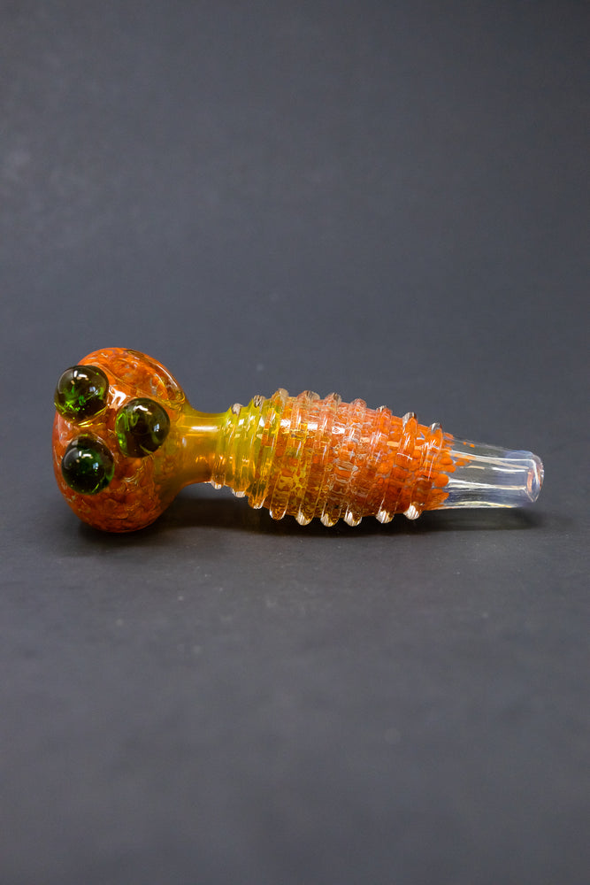 5" Orange Splatter Hand Pipe