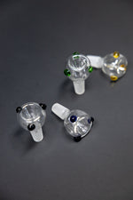 14mm Glass Dotted Bowl Piece