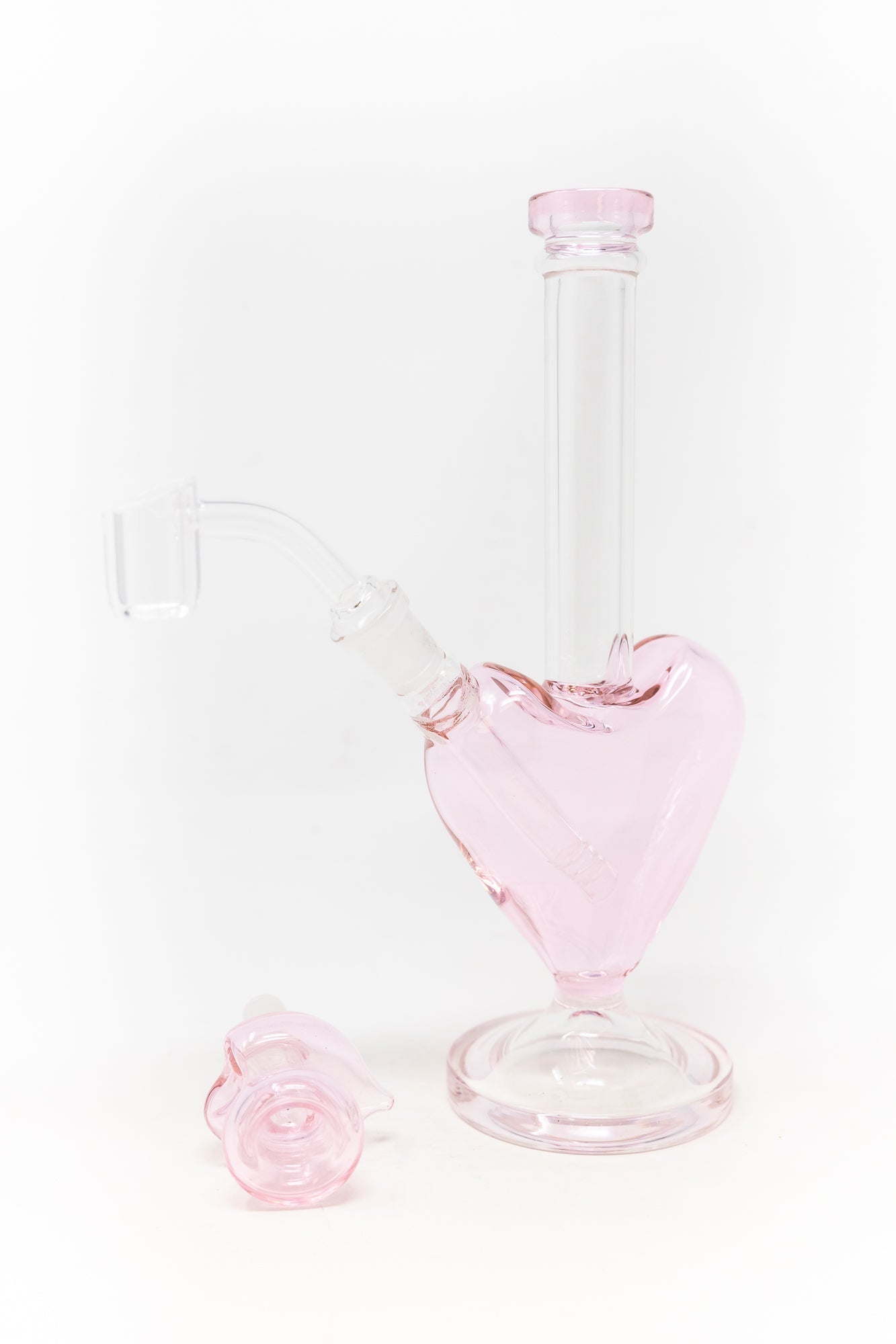 9" Heart Glass Dab Rig StonedGenie.com