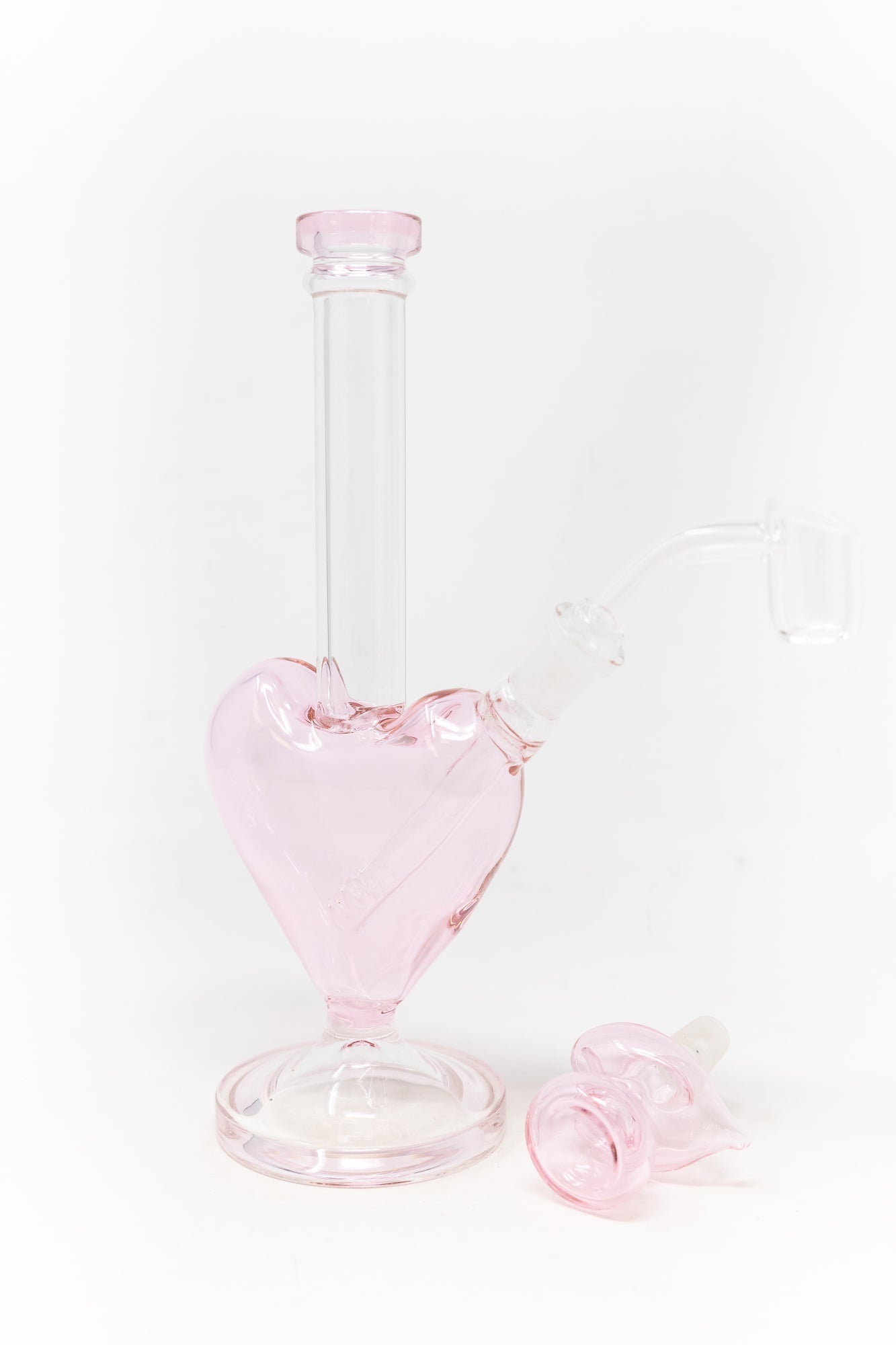 9" Heart Glass Dab Rig StonedGenie.com