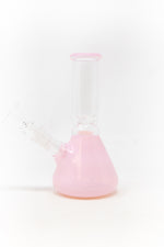 6" Milky Pink Beaker w/ Ice Catcher