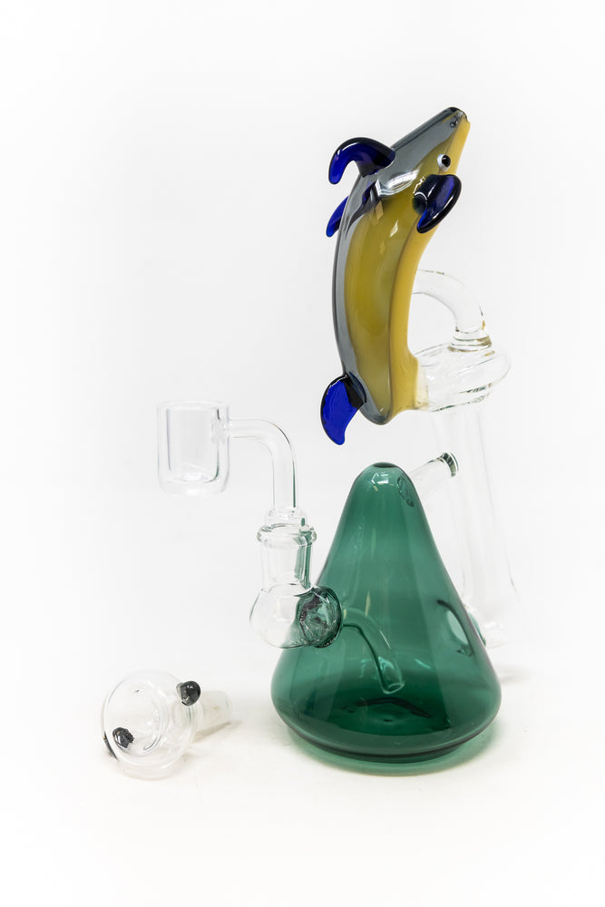 7" Teal Dolphin Dab Rig