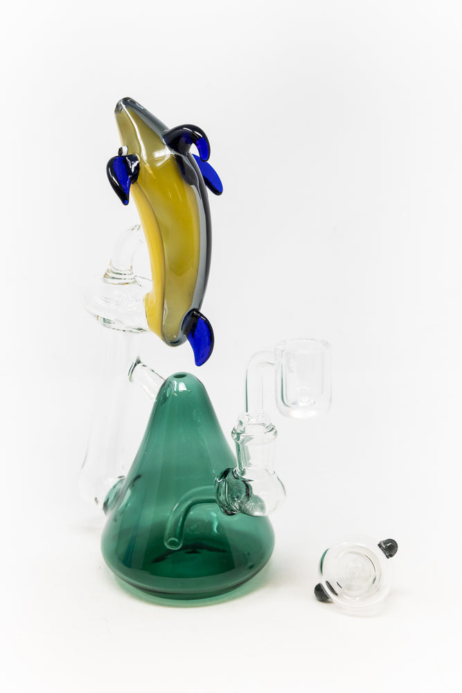 7" Teal Dolphin Dab Rig