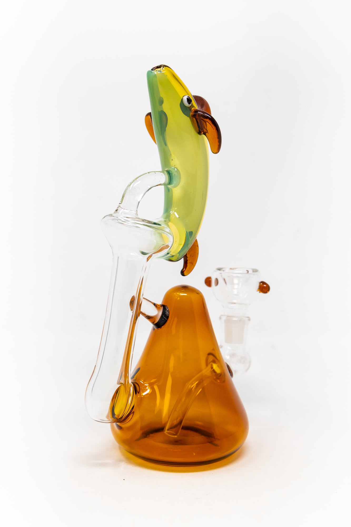 7" Amber Dolphin Dab Rig